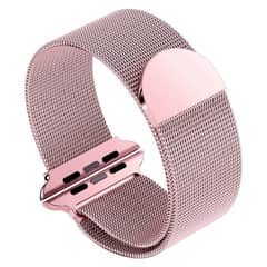 GENERICO - Correa Metálica Rosada Gold para Apple Watch de 45 mm