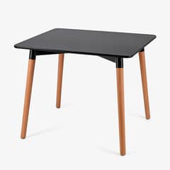 KLIK - Mesa Cuadrada de Comedor Eames 80x80cm Negra