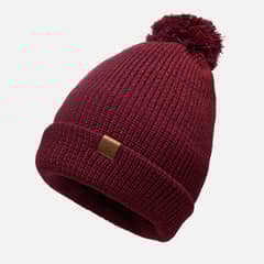 LIPPI - Gorro Hombre Fly Line Pom Blend-Pro Beanie Burdeo