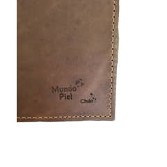 MUNDO PIEL - Billetera Cuero Hombre Café Claro Graso
