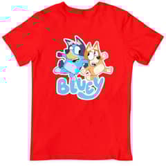 GENERICO - Polera Bluey Y Bingo Niños Y Adultos Unisex Estampada 1