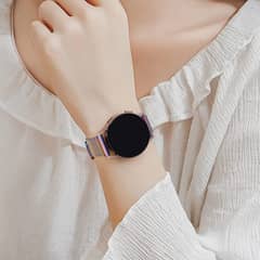 GENERICO - Correa Metálica Color Rosada para Samsung Watch 4 de 20 mm