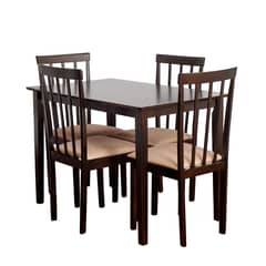SWEET HOGAR - Comedor 4 sillas modelo Madrid/ color chocolate