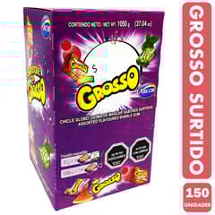 ARCOR - Chicle Grosso Sabores Surtidos de (Caja Con 150 Un)