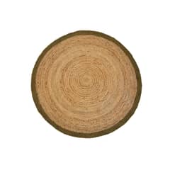 BAZHARS - Alfombra Yute Redonda 200X200 cm Nav Bk 040