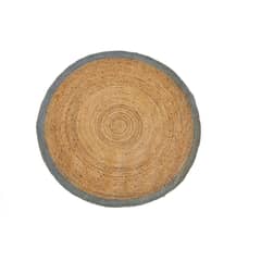 BAZHARS - Alfombra Yute Redonda 200X200 cm Nav Bk 080