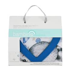 BAMBINO - Mantita Muselina Meses Blanco Mapache Niño