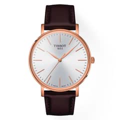 TISSOT - Reloj Everytime Cuero Café