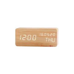 TECNOLAB - Reloj Despertador De Madera Con Pantalla Digital - Ps