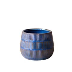 ARTE CULTIVOS - Macetero de Cerámica María Clara Dark Blue