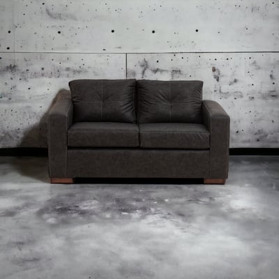 Imagen 2 del producto Sofá Franco 2 Cuerpos Cuero Auris Negro