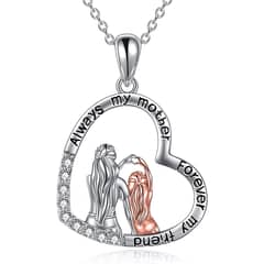 GENERICO - Collar mamá hija plata 925 regalo