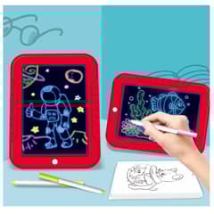GENERICO - Pizarra De Dibujo Mágico Luz Led Plumones Colores