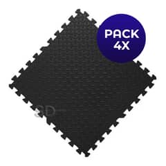 SDFIT - Tatami 1.2 cm grosor x 62 x 62 cm Negro Pack 4x Unidades