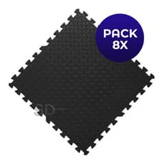 SDFIT - Tatami 1.2 cm grosor x 62 x 62 cm Negro Pack 8x Unidades