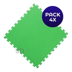 SDFIT - Pack 4x Tatami 60 cm x 60 cm x 1 cm Verde