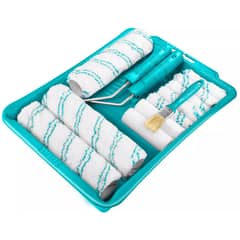 TOTAL TOOLS - Kit Para Pintar Bandeja Rodillo 14 Piezas Total Tht862302