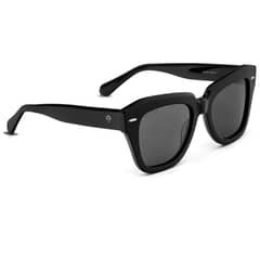 BONOBOSS - Lentes de Sol Ovalados Selkie Vintage Polarizados - Negro - Talla única.