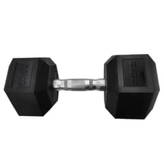 ATLETIS - Mancuerna Hexagonal 20 Kg Negro