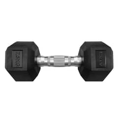 ATLETIS - Mancuerna Hexagonal 7.5 Kg Negro