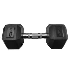 ATLETIS - Mancuerna Hexagonal 12.5 Kg Negro