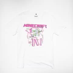 MINECRAFT - Polera Hombre YOU Esqueleto Blanco