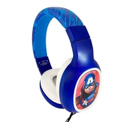 DISNEY - Audífonos Marvel Capitán América Teen Micrófono Electrotom Over-Ear