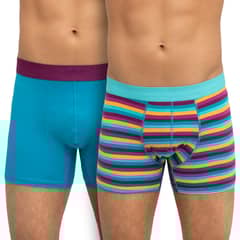 TAIS - Bóxer Elastico Bi-Pack Turquesa