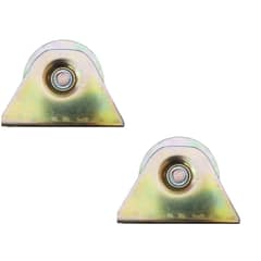GENERICO - 2 Ruedas Para Portón Con Base , 6 Cm. de Diámetro