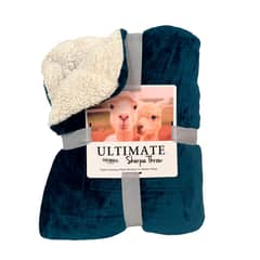 GLOBAL LATIN GROUP - Manta Sherpa Para El Invierno 200 X 230 - Azul - 2 Plazas