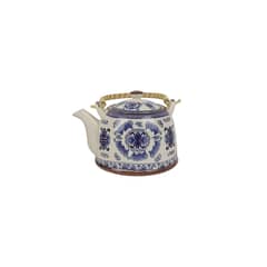 HOMEWELL - Tetera cerámica con infusor filtro azul 900ml