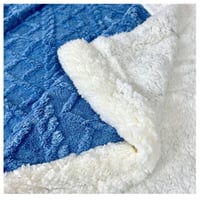 Frazada de Polar - Manta termica con Chiporro 2 plazas Azul