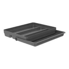 OU - Organizador de utensilios extensibles Logic Gris - Turquesa