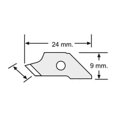 OLFA - REPUESTO CUCHILLA COMPÁS CMP-1 CMP-1 DX 15UN