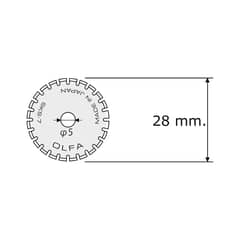 OLFA - REPUESTO CUCHILLA PREPICADO PRC-3 2 UNIDADES