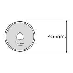 OLFA - REPUESTO CUCHILLA ROTATIVA RTY2-G / RTY2-DX 10 UNIDADES