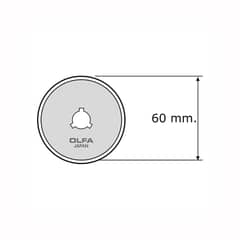 OLFA - REPUESTO CUCHILLA ROTATIVA RTY3-G / RTY3-DX 1 UNIDAD