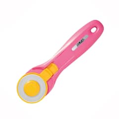 OLFA - CUCHILLO ROTATIVO PARA TELA PINK COLOR 45 MM