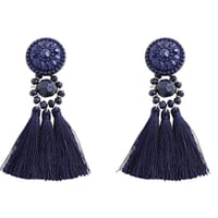 Aros amazonas azul marino fleco