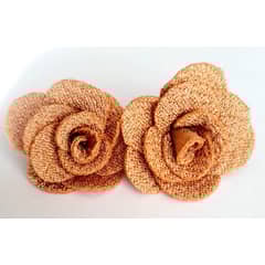 CATHALIFAUDJOYAS - Aros flor tela topes