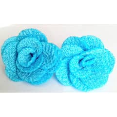 CATHALIFAUDJOYAS - Aros flor tela topes