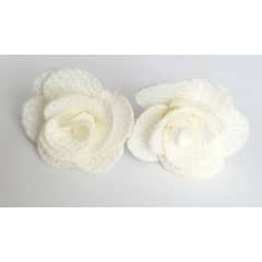 CATHALIFAUDJOYAS - Aros flor tela topes CathalifaudJoyas…