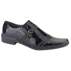 FERRACINI - Zapato Hombre Negro Charol Casual 4349