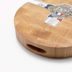 LA CREOLE - Tabla para picar de madera roble de malacia redonda 30x5 cm