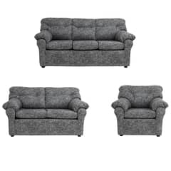 MUEBLES AMERICA - Living América 321 Cuero Auris Gris