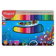 MAPED - Estuche Metálico 48 Lápices de Colores