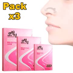 GENERICO - Pack X3 Corrector Nasal Respingador De Nariz Instantaneo