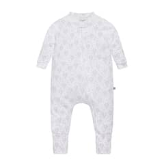 POMPON PIMA - Enterito Pijama bebé - Algodon Pima - Zipper - Globos Lila