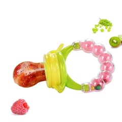 OEM - CHUPETE PARA FRUTA CON CASCABEL PARA BEBE VERDE