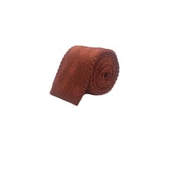 PHILIPPE SALVET - Corbata Tejida Microfibra Lisa Rombos Punta Cuadrada 65cm